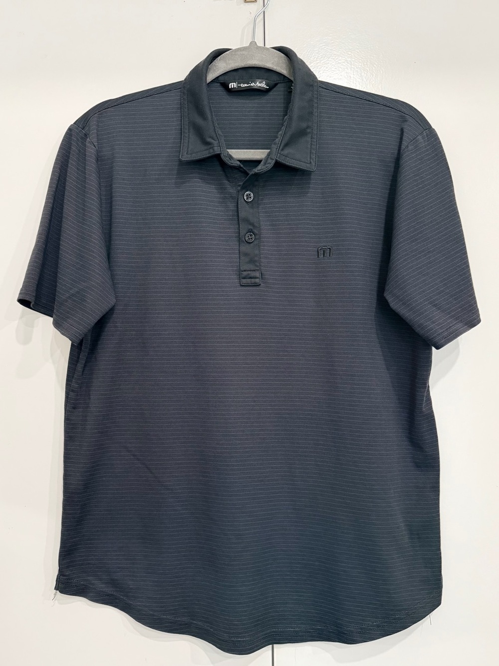 Travis Mathew Men's Charcoal Gray Golf Polo